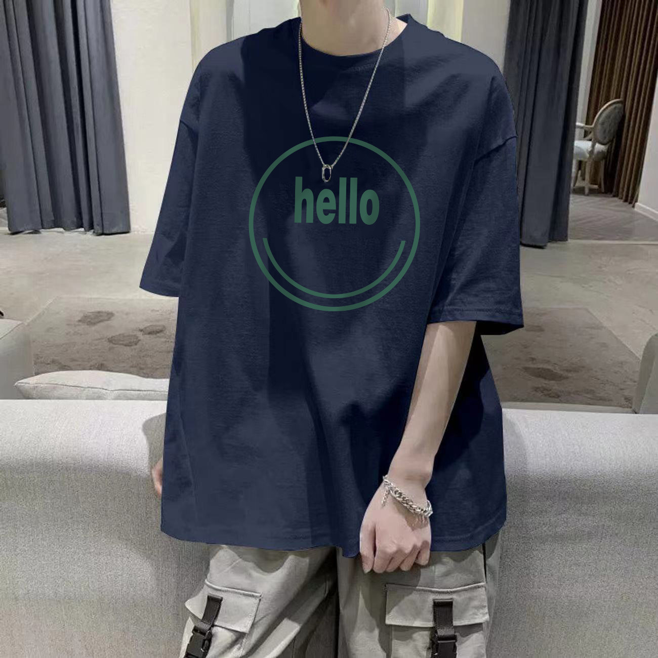 【纯棉面料】青少年短袖t恤上衣图片