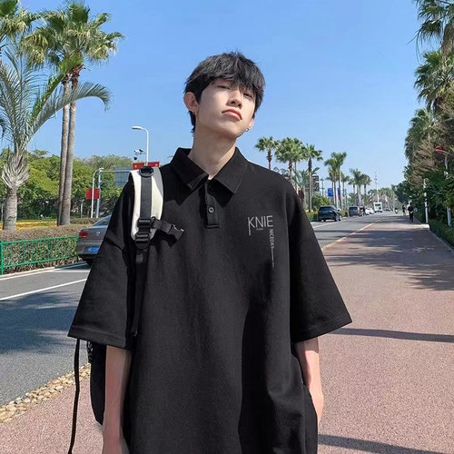 【纯棉面料】青少年翻领polo上衣