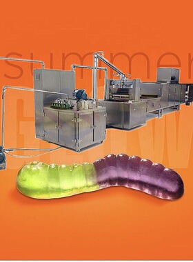 SE-7137A-450毛毛虫软糖全自动生产线 糖果机浇注成型设备