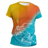 夏全身印圆领跑步速干衣t恤定印制logo广告文化衫 工作服运动短袖