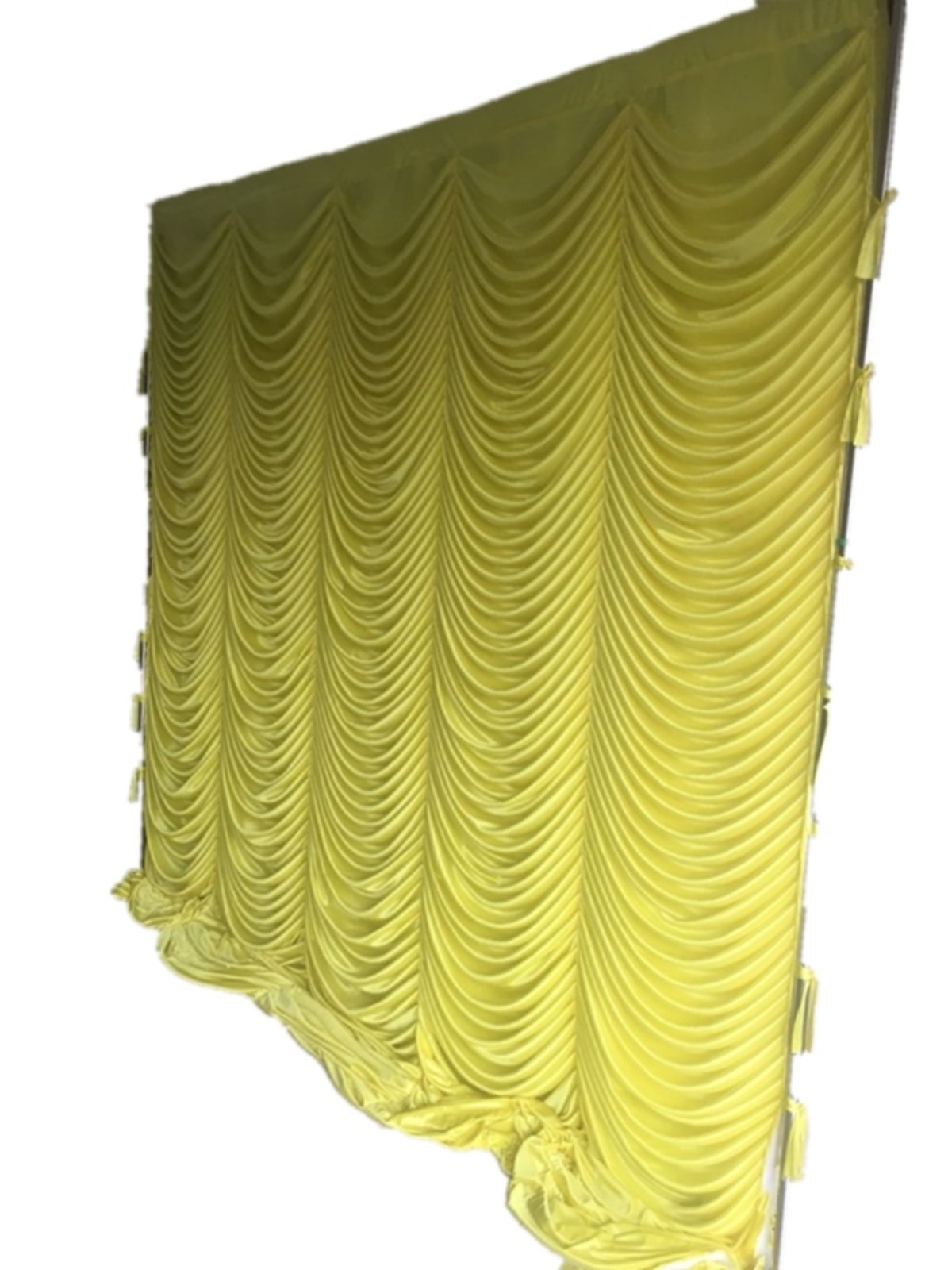 新2022鱼鳞纹水波纹舞台背景绒布冰丝布水波帘幔婚庆背景纱幔包促