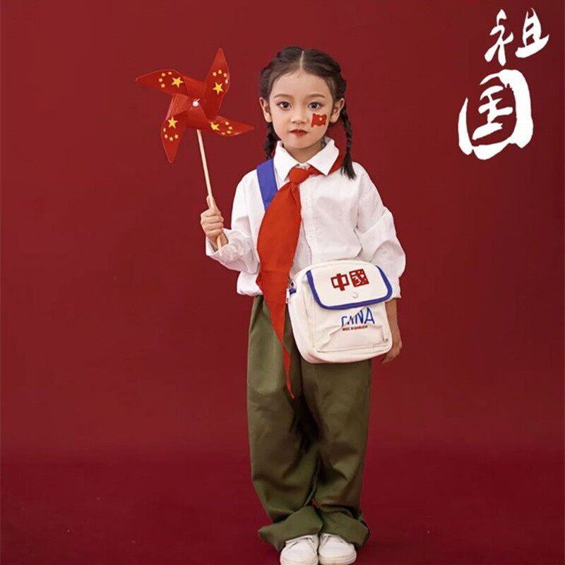 儿童演出服装六一合唱演出服表演红军装诗歌朗诵知青下乡我的祖国