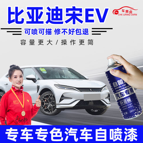 车亮点宋EV极地白补漆笔