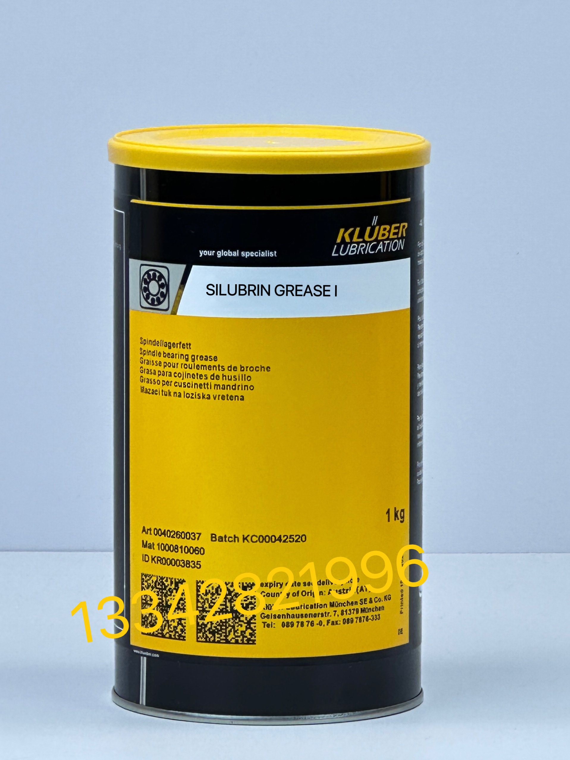 Специальная СМАЗКА ДЛЯ каучука И ПЛАСТИКА Klub SILUBRIN GREASE I SYNTHESO GLK 0 1 Изображение 1