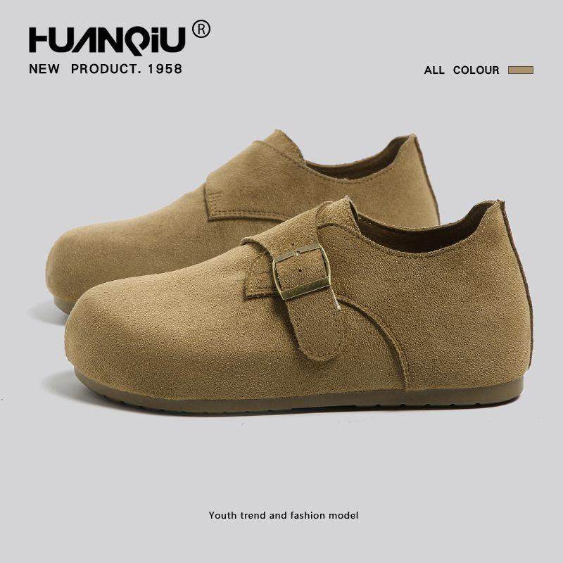 环球复古搭扣勃肯鞋女2026春夏新款防滑休闲一脚蹬百搭单鞋豆豆鞋,女鞋,乐福鞋（豆豆鞋）,淘宝优惠券,粉丝福利购,淘宝优惠卷