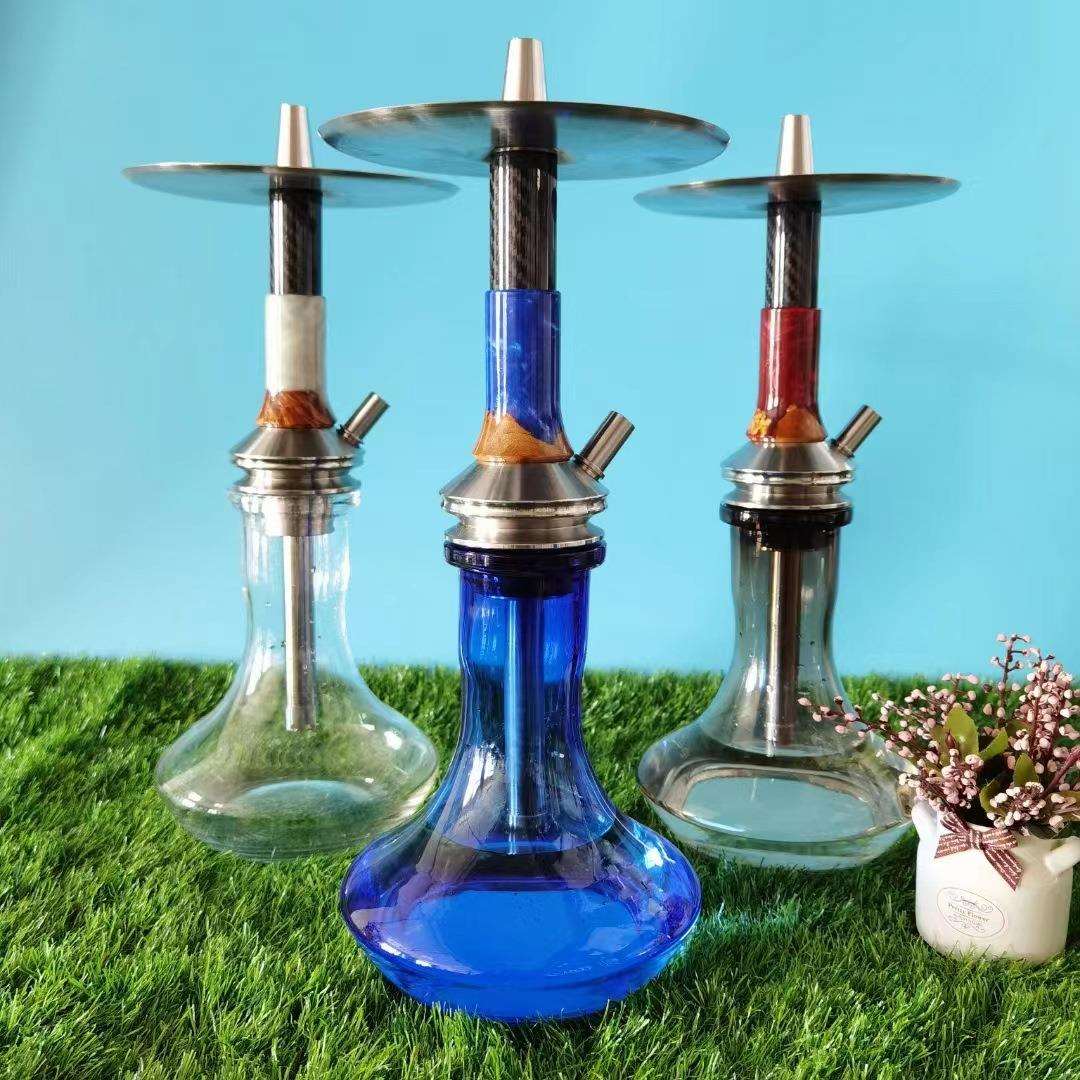 爆款Vyrohookah不锈钢水烟壶现货稳定木高档不锈钢水烟壶