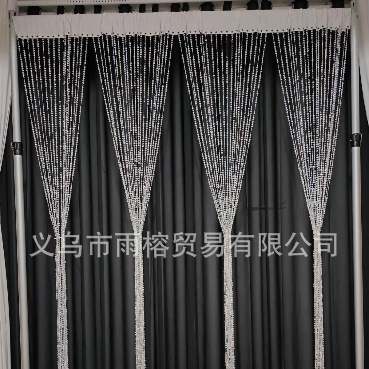 雨榕婚庆婚礼装饰背景亚克力珠链布帘珠帘吊帘挂帘吊顶装饰道具