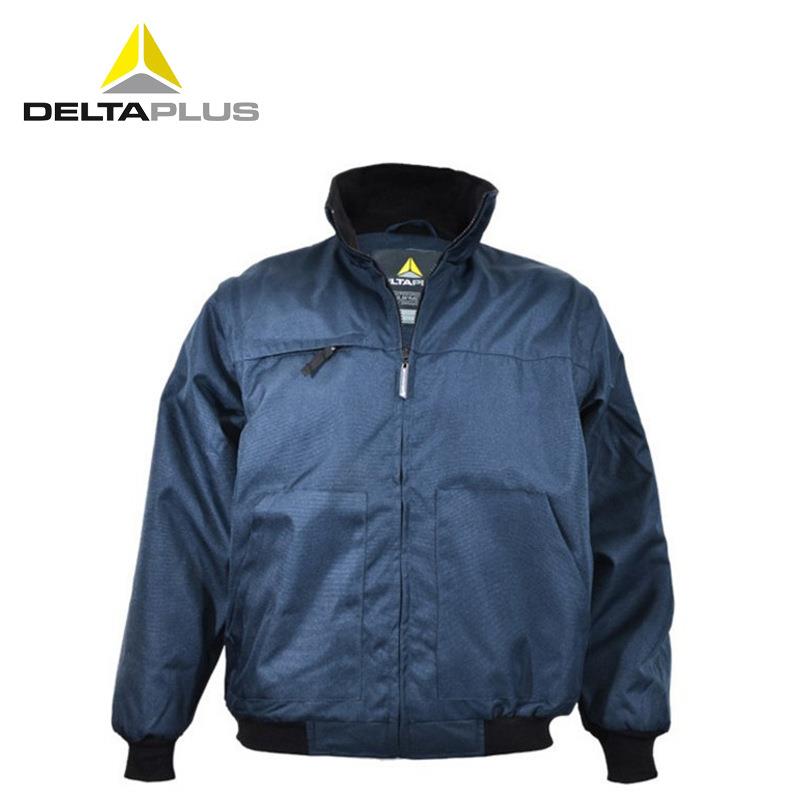 代尔塔405117PU涂层加绒加厚防寒服防风雪保暖劳保服袖子可脱卸