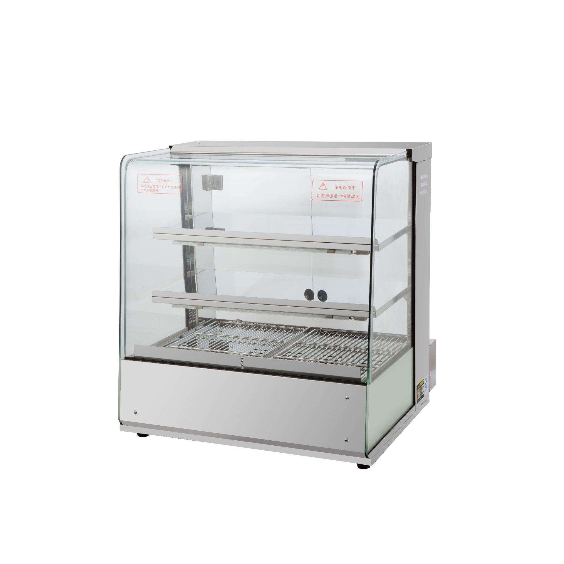 台式保温柜商用熟食加热柜饮料玻璃展示柜便利店保温箱智能展示柜