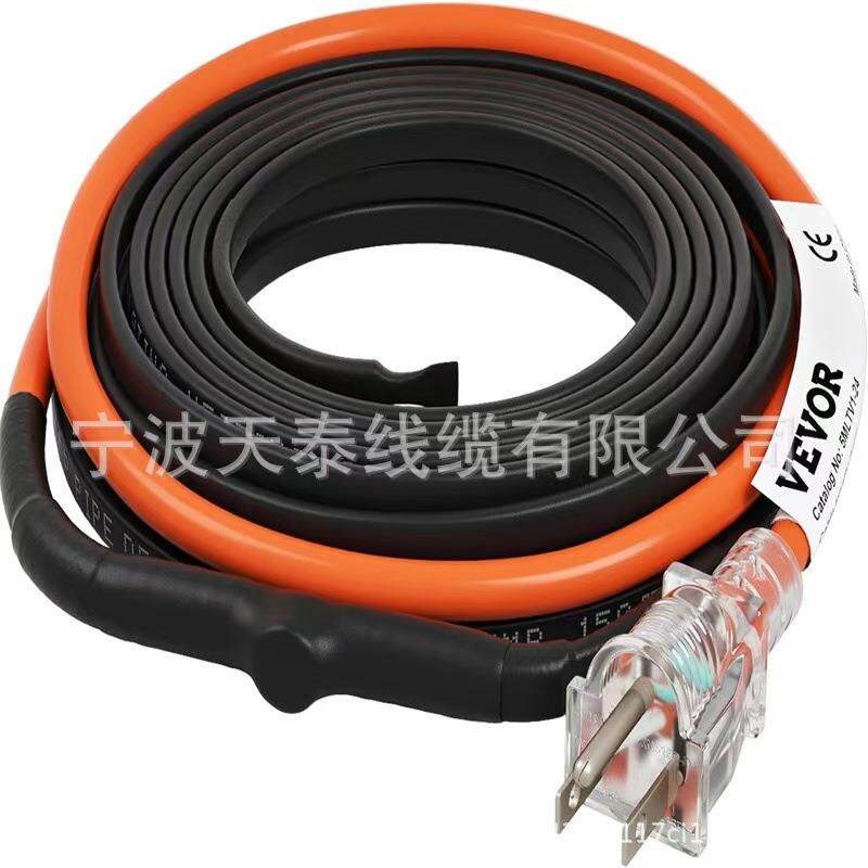 自调节管道加热电缆,30英尺(约9.1米)热胶带用于管道防冻保护
