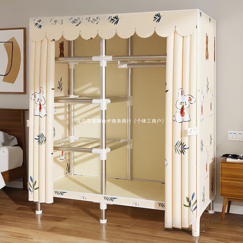 简易衣柜家用卧室布衣柜出租房屋结实耐用经济型衣小型柜子橱单人