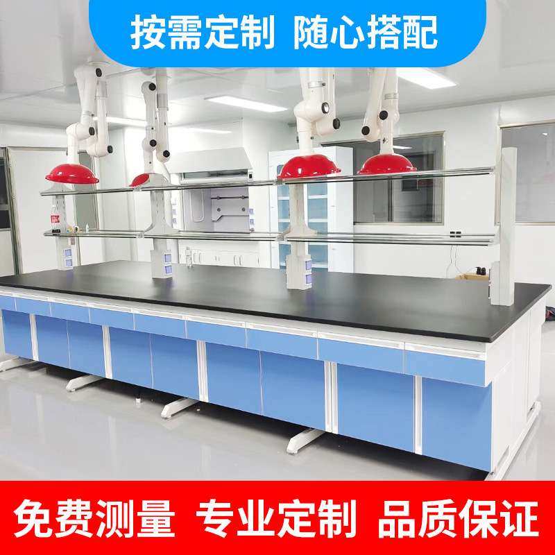 实验台实验室工作台全钢钢木边台中央台学生化验室操作台通风橱柜