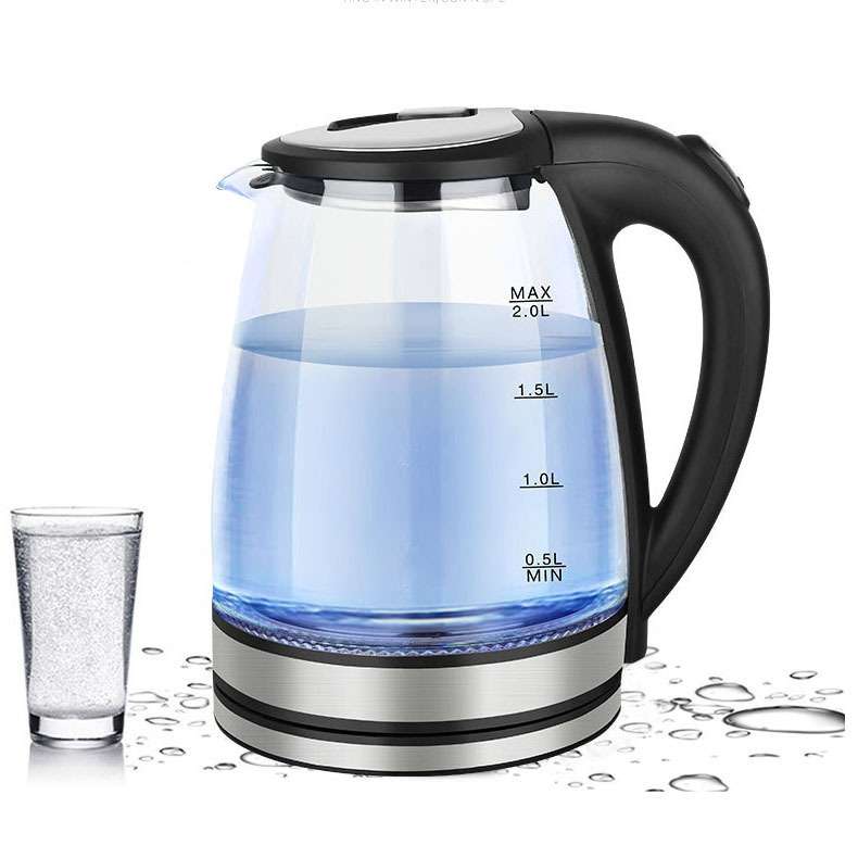 英规热水壶家用透明玻璃电热水壶开水壶大容量自动断电kettle