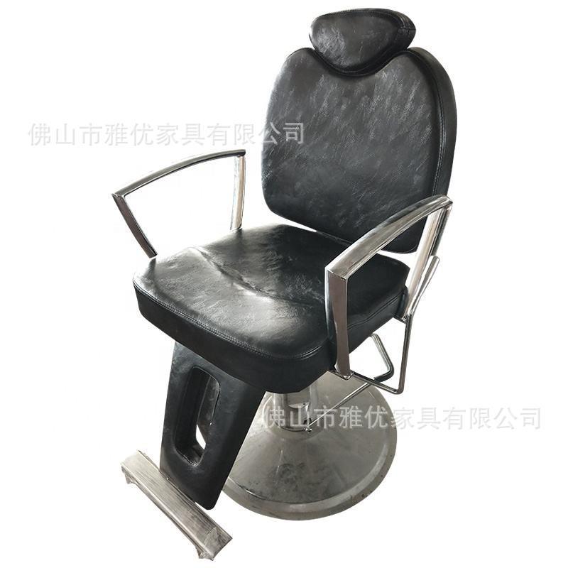 外贸复古理发椅理发店发廊专用升降放倒美发椅子简约剪发烫染座椅