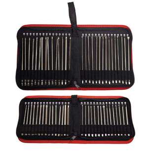 批头组合套装30pcs梅花批方头批十字批一字批布袋装100/150mm