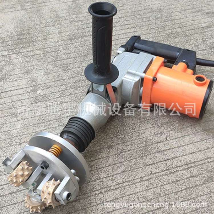 电动凿毛机 手持式混凝土路桥大坝隧道石材荔枝打凿毛头机