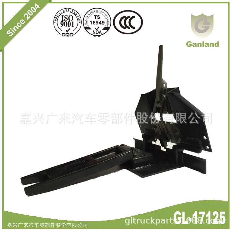 GL-17125 飞翼车配件 鸥翼车栏板连接器 钢铁制电泳处理 活动立柱
