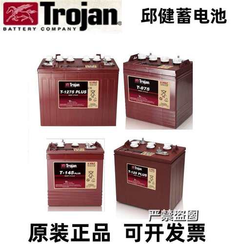 Trojian邱健蓄电池T-105 1275PLUS L16H 16P J305P巡逻升降堆高车