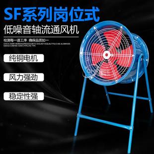 5.5KW轴流风机SF10 6380V1000mm岗位脚架散热通风机排风换气扇