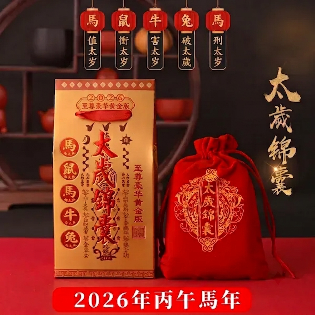 2026马年本命年鼠牛太岁化护身符