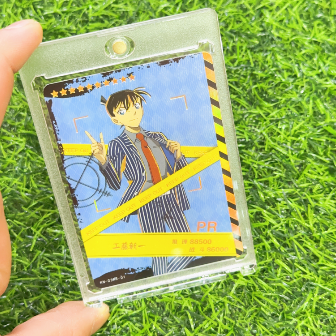名侦探柯南卡砖强磁透明35PT火影三国海贼王球星卡片收藏保护卡砖