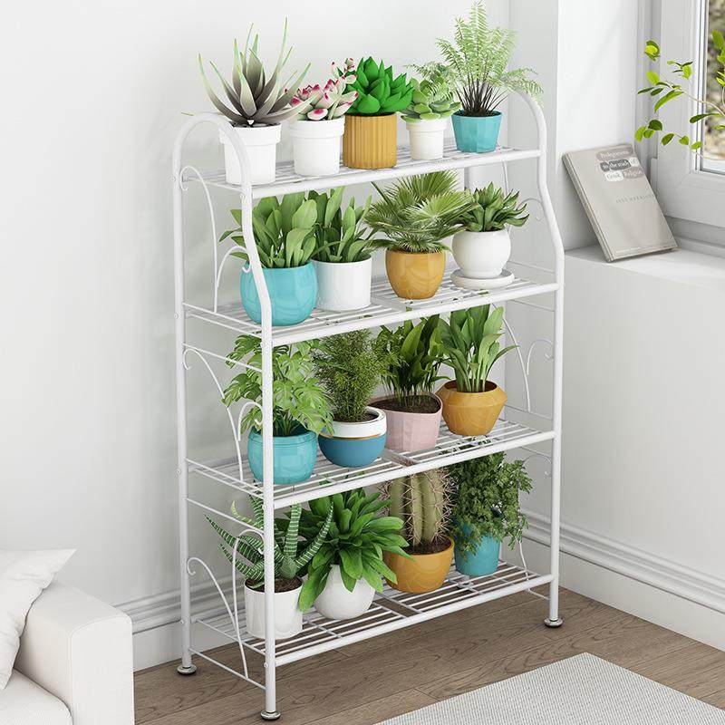 花架铁艺落地式置物架阳台客厅简约现代多层收纳架室内花盆架子,收纳整理,书桌收纳置物架,淘宝优惠券,粉丝福利购,淘宝优惠卷