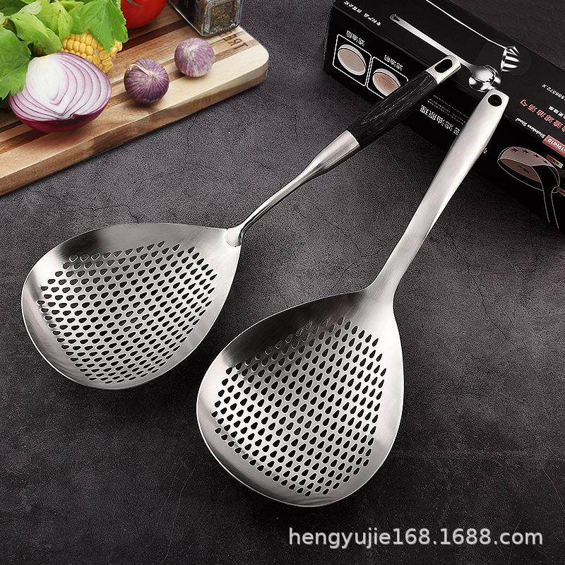 304不锈钢家用捞面捞饺子沥水勺蔬菜焯水漏勺过滤油渣大漏花椒勺,厨房/烹饪用具,漏勺/滤网勺,淘宝优惠券,粉丝福利购,淘宝优惠卷