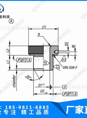 德国标准推入式钻套DIN173-1导向轴套norelem 快换钻套 轴套08920