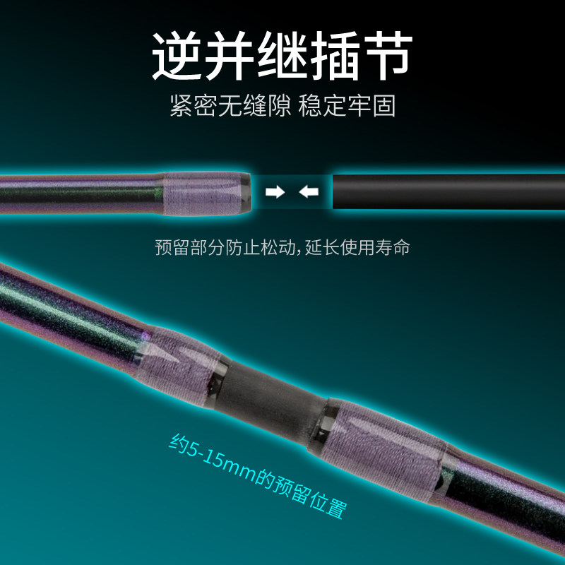 名伦鱼竿旗舰龙武士二代炫