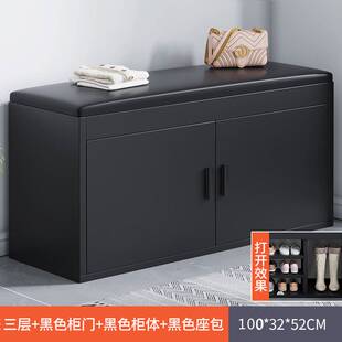 换鞋凳家用门口鞋柜坐凳座椅一体带门白色可坐式入户网红穿鞋凳子