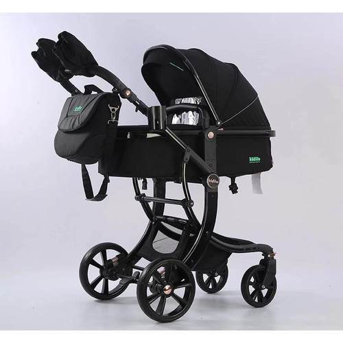 Kidilo婴儿车可坐躺双向新生儿童车多功能高景观宝宝推车儿童推车