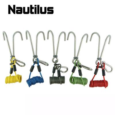Nautilus潜水双头流钩316不锈钢流勾收纳弹簧绳防海流顶流装备