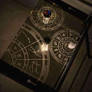 新款星座igt单元板亚克力反光灯罩透明黑透氛围