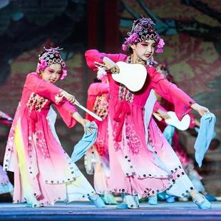 俏花旦演出服百蝶香扇舞蹈服梨花颂幼儿京剧戏曲服女古典舞表演服