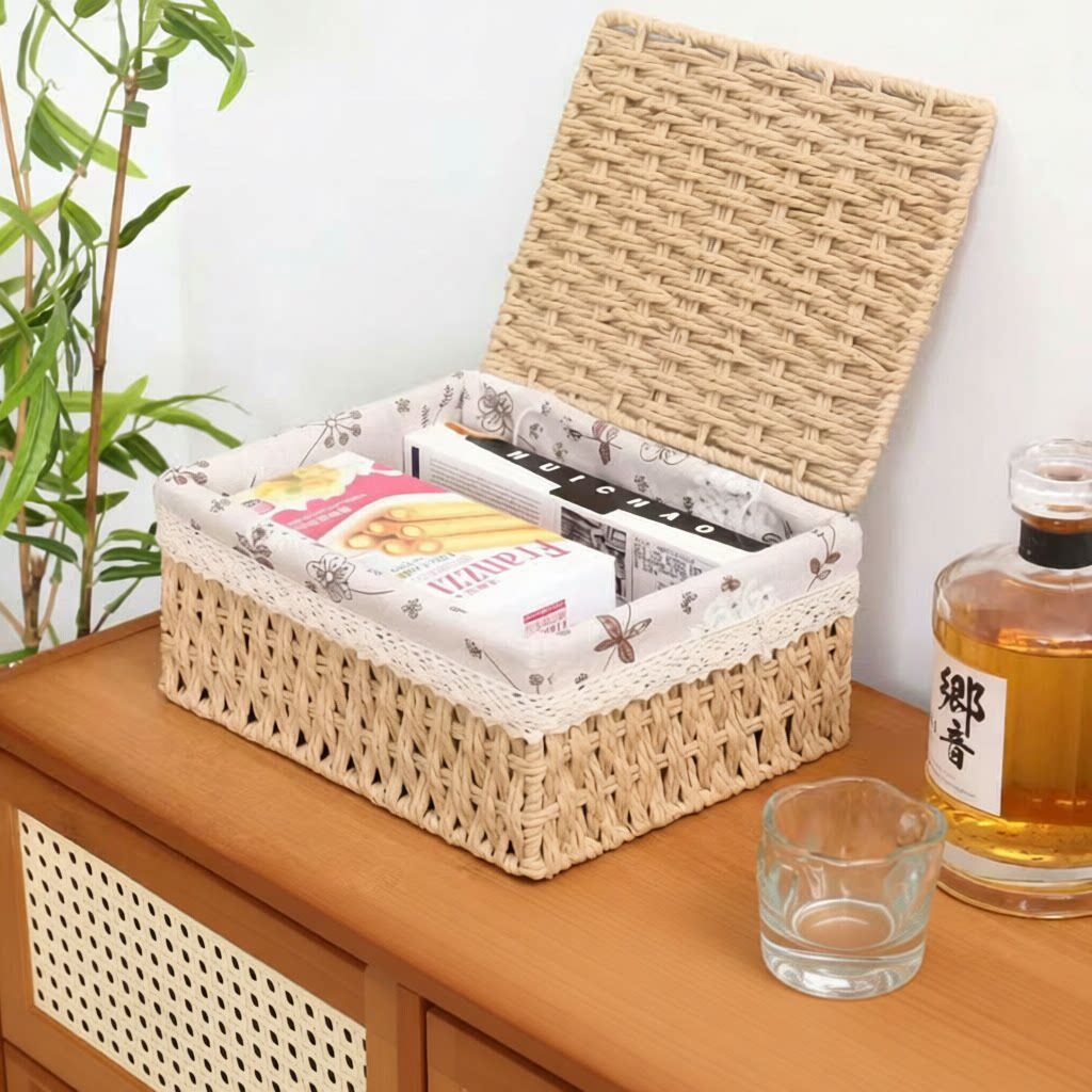收纳盒桌面化妆品钥匙遥控器防尘