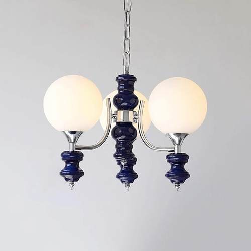 法式中创古客灯美式卧室厅书房餐KNB厅实木吊灯北吊欧意民宿魔豆