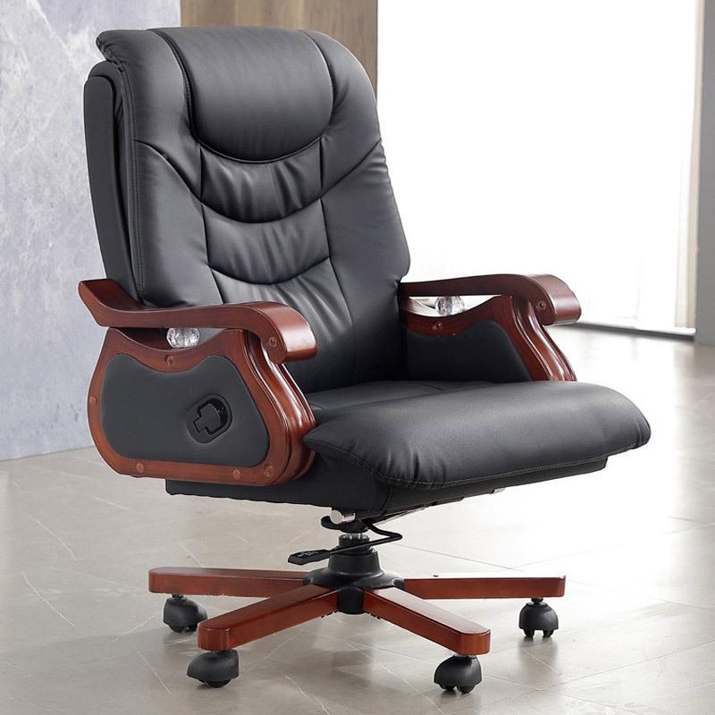 老板椅办公座室椅可子办公椅舒适升降脑椅可ABC躺椅商务真电皮旋