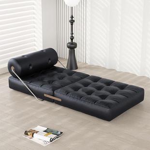 葱油饼折小户型客厅卧米室两用沙发床家用台发折叠休闲布艺懒人沙