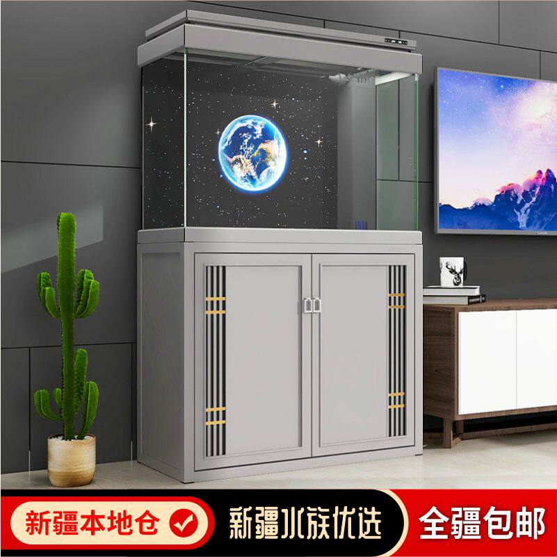 森森新款大型免换水超白鱼缸包邮