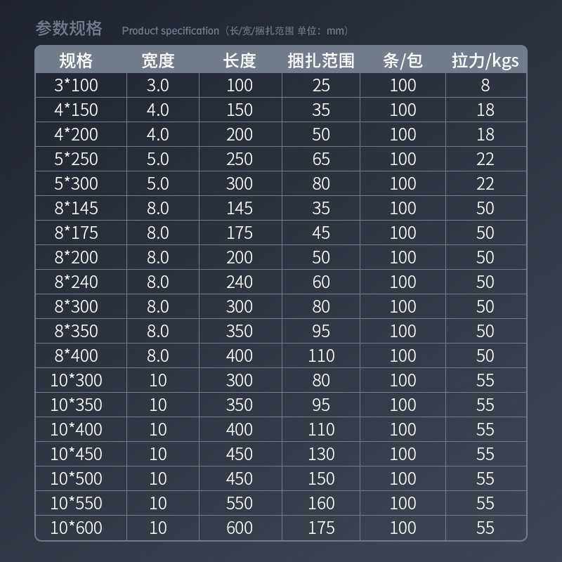 新款直销304不锈钢嵌片扎带金属PA66钢牙船用耐低温钢扣钢片钢芯,五金/工具,捆扎带,淘宝优惠券,粉丝福利购,淘宝优惠卷