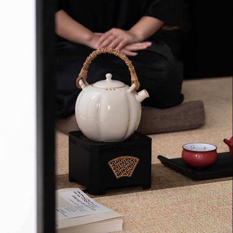 新款直销苏打釉粗陶提梁烧水壶围炉煮茶炭炉电陶炉专用茶壶原矿陶,餐饮具,煮茶炉,淘宝优惠券,粉丝福利购,淘宝优惠卷