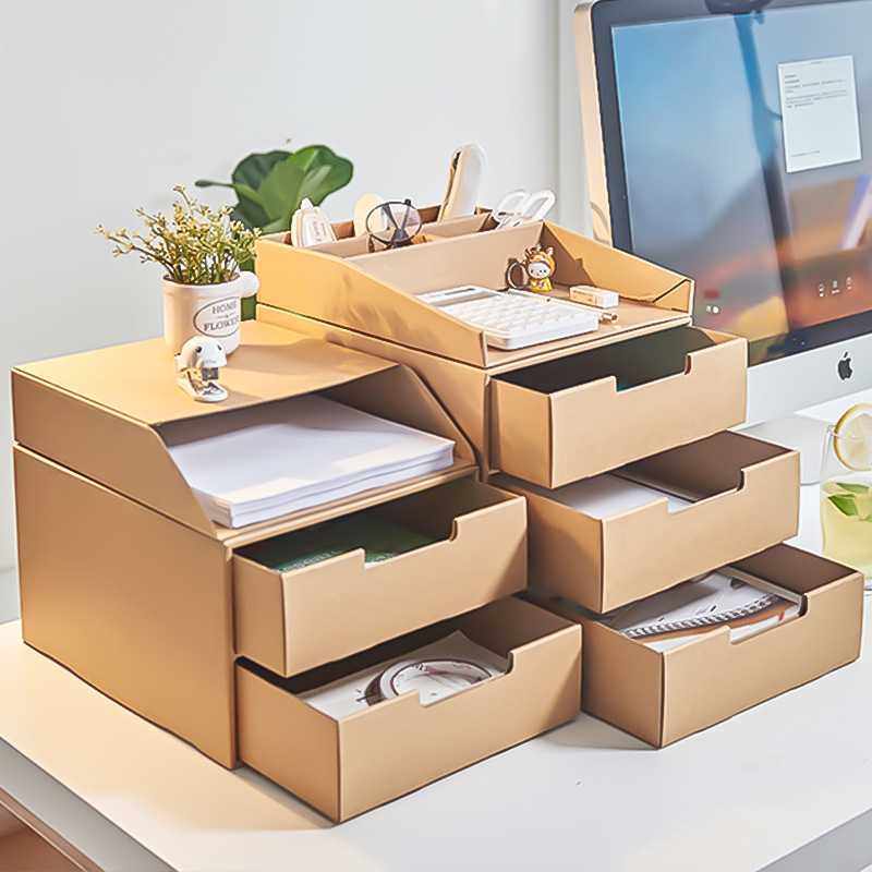 新款直销纸质桌面收纳柜 办公文件收纳盒多层抽屉整理收纳盒8,文具电教/文化用品/商务用品,文件座/文件架/文件框,淘宝优惠券,粉丝福利购,淘宝优惠卷