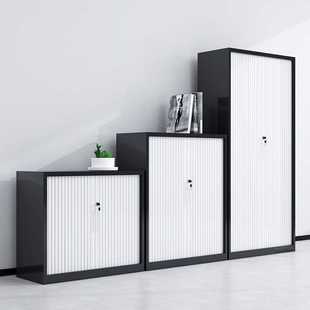 新款直销卷门柜办公室钢制推拉门文件柜带锁柜财务凭证资料档案柜