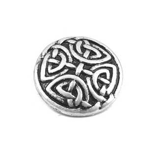 新款直销金属纽扣古银色刻凯尔特结花纹图案圆形锌合金金属纽扣17