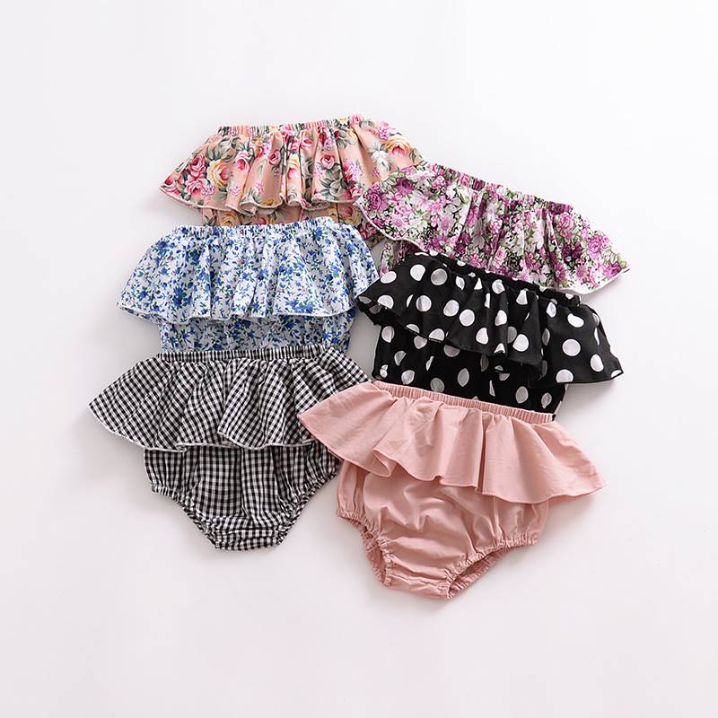 HBaby girl baby lace triangle shorts baby big PP trousers pr