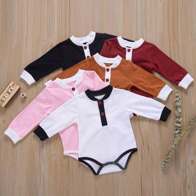 H#long-sleeved men's and women's baby harnesses cute college