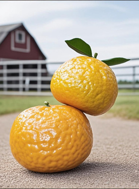 柑子雕塑模型餐饮场所农业主题公园或果园入口或休息区摆件定制