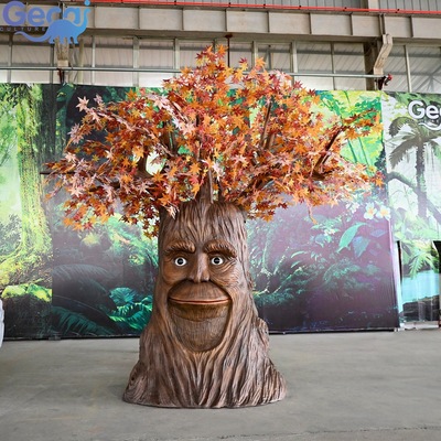 大型仿真植物硅胶说话树模型会动会发声景区公园互动摆件定制厂家