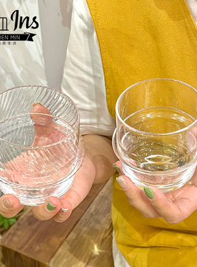 咖啡店手冲咖啡杯碟套装拿铁拉花杯澳白杯ins风高颜值花朵玻璃杯