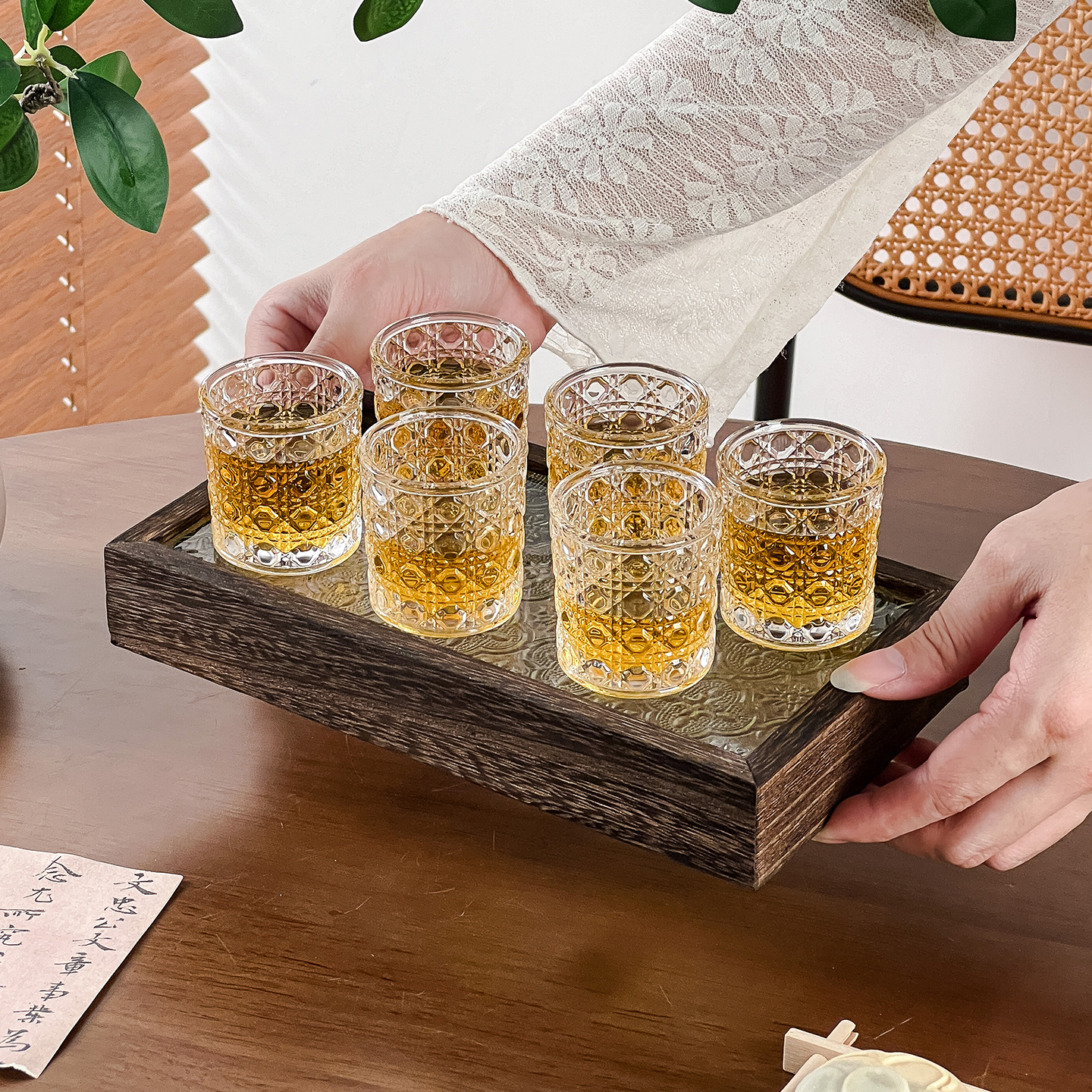 新款轻奢迷你白酒杯套装